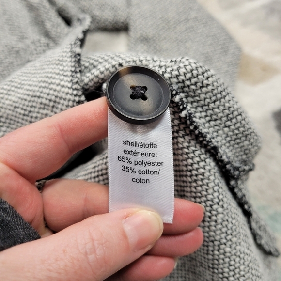 Maurices Tweed Black White Over Coat Size XXL - Picture 7 of 7